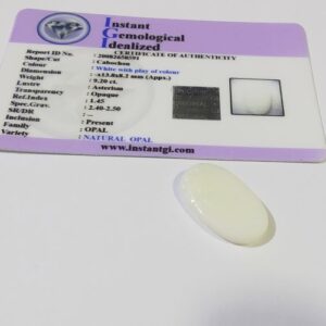 Certified Fire Opal Stone, Natural & Original Gemstone- 9.20 Carat - Image 3