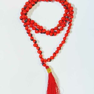 Abhimantrit Red & Black Gunja Mala Certified & Genuine Gunja - Image 5