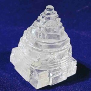 Abhimantrit Indian Sphatik Shree Yantra & Certified Genuine Crystal- 142 Gram - Image 1