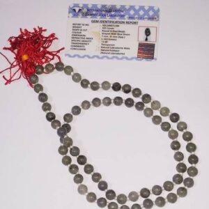 Certified Labradorite Mala & Natural Gemstone- - Image 1