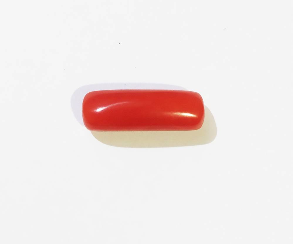 Certified Red Moonga Stone (Red Coral), Original Genuine