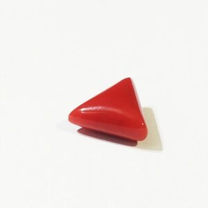 Abhimantrit Triangle Red Coral (Trikona Moonga) Stone & Certified - 6.80 Carat - Image 1