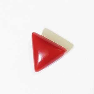 Abhimantrit Triangle Red Coral (Trikona Moonga) Stone & Certified - 6.80 Carat - Image 5