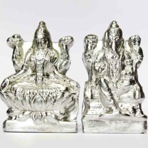 Pran-Pratishthit Parad Laxmi Ganesh Idol -Abhimantrit 114 Gram - Image 2