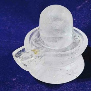 Abhimantrit Indian Sphatik Shivling & Certified – 190 Gram - Image 1