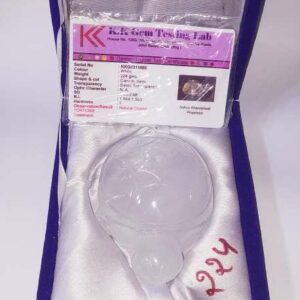 Abhimantrit Indian Sphatik Kachua (Tortoise) & Lab Certified - 224 Gram - Image 1
