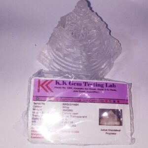 Natural Indian Sphatik Shree Yantra & Lab Certified -384 Gram - Image 3