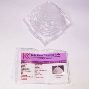 Certified Indian Sphatik Shree Yantra & Genuine Crystal- 344 Gram - Image 4