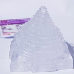 Abhimantrit Indian Sphatik Shree Yantra & Lab Certified -332 Gram - Image 2