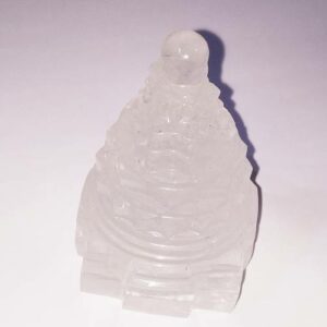 Certified Indian Sphatik Shree Yantra & Genuine Crystal- 311 Gram - Image 1