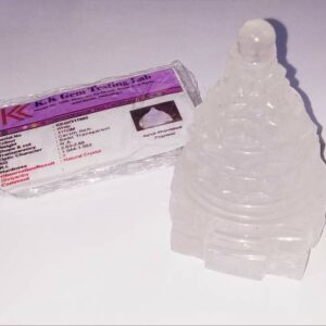Certified Indian Sphatik Shree Yantra & Genuine Crystal- 311 Gram - Image 2