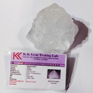 Certified Indian Sphatik Shree Yantra & Genuine Crystal- 550 Gram - Image 2