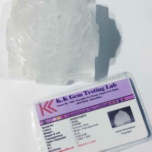 Lab- Certified Indian Sphatik Shree Yantra & Genuine Crystal- 510 Gram - Image 1