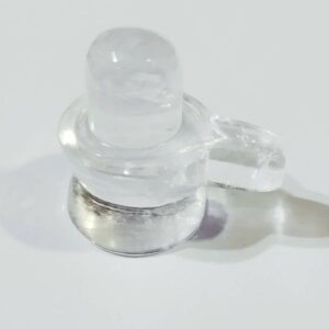 Certified Indian Sphatik Shivling Original Crystal Shivling- 34 Gram - Image 1