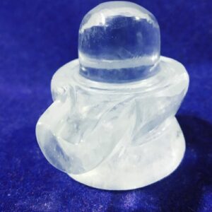 Lab- Certified Indian Sphatik Shivling Crystal Shivling- 98 Gram - Image 2