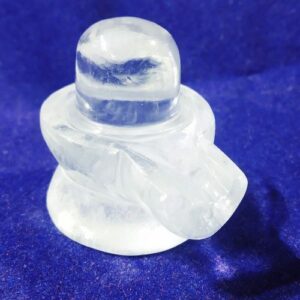 Lab- Certified Indian Sphatik Shivling Crystal Shivling- 98 Gram - Image 3
