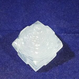 Certified Indian Sphatik Shree Yantra & Genuine Crystal- 176 Gram - Image 2