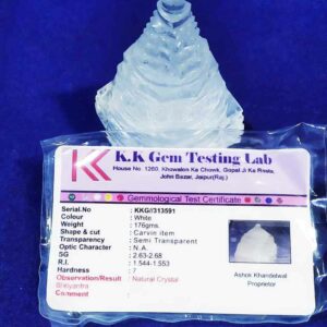 Certified Indian Sphatik Shree Yantra & Genuine Crystal- 176 Gram - Image 1