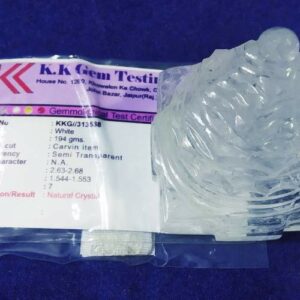 Natural Indian Sphatik Shree Yantra & Lab Certified -194 Gram - Image 4