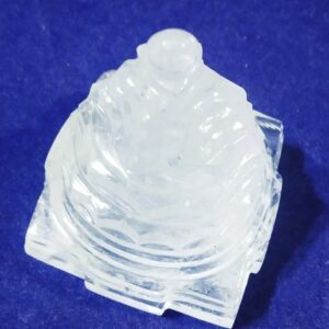 Natural Indian Sphatik Shree Yantra & Lab Certified -194 Gram - Image 1