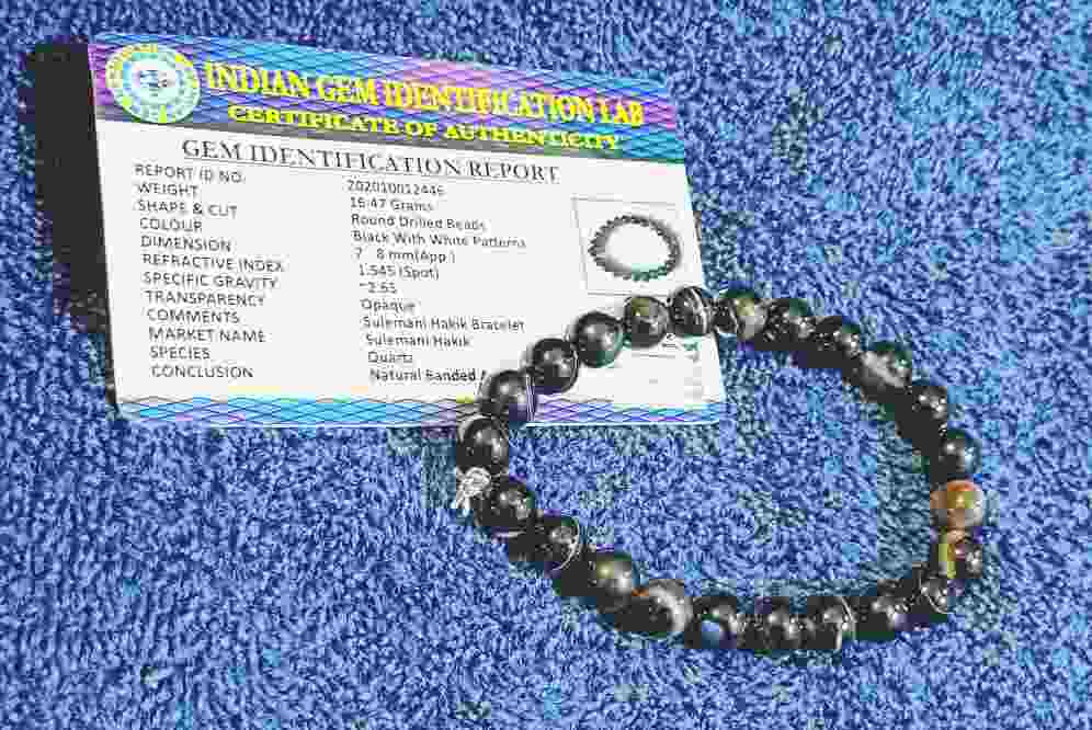 Black Sulemani HakiK Bracelet - Tantra Astro