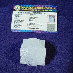 Abhimantrit Indian Sphatik Shree Yantra & Lab-Certified - 117 Gram - Image 5