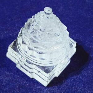 Abhimantrit Indian Sphatik Shree Yantra & Lab-Certified - 98 Gram - Image 1