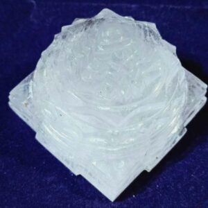 Abhimantrit Indian Sphatik Shree Yantra & Certified - 111 Gram - Image 2