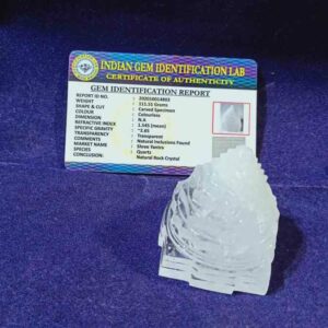 Abhimantrit Indian Sphatik Shree Yantra & Certified - 111 Gram - Image 4