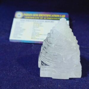 Abhimantrit Indian Sphatik Shree Yantra & Certified - 111 Gram - Image 1