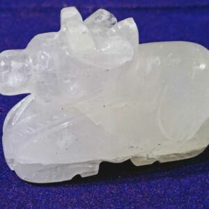Abhimantrit Indian Sphatik Nandi -95 Gram & Lab Certified - Image 3