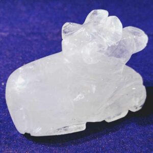 Abhimantrit Indian Sphatik Nandi & Lab Certified 90 Gram - Image 2