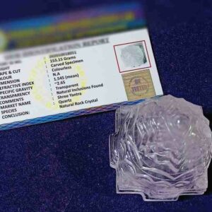 Abhimantrit Indian Sphatik Shree Yantra & Certified- 153 Gram - Image 2