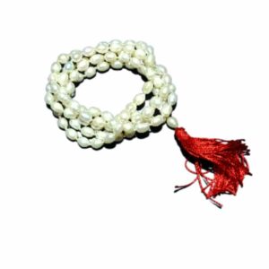 Abhimantrit Moti Mala (Pearl Mala) Genuine & Lab Certified - 108 beads, 5 to 6 mm Approx - Image 2