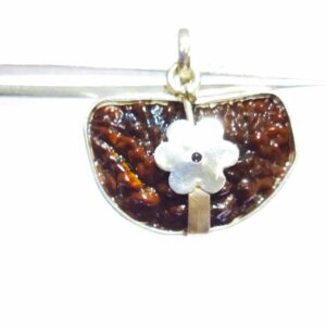 Abhimantrit 1 Mukhi Rudraksha Beads in Silver Pendant & Lab- Certified - Image 4