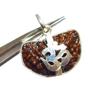 Abhimantrit 1 Mukhi Rudraksha Beads in Silver Pendant & Lab- Certified - Image 5
