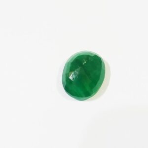 Certified Panna Stone (Emerald) Oval Shape &  Abhimantrit - 7.25 Carat - Image 1