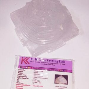 Lab- Certified Indian Sphatik Shree Yantra - 636 Gram - Image 4