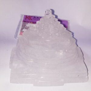 Lab- Certified Indian Sphatik Shree Yantra - 636 Gram - Image 2