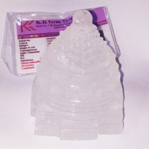 Abhimantrit Indian Sphatik Shree Yantra & Lab Certified - 356 Gram - Image 3