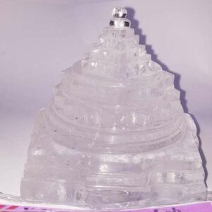 Abhimantrit Indian Sphatik Shree Yantra & Lab Certified - 370 Gram - Image 1
