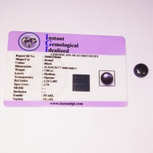 Abhimantrit Natural Black Pearl (Kaala Moti) Stone & Lab Certified - 7 Carat - Image 6