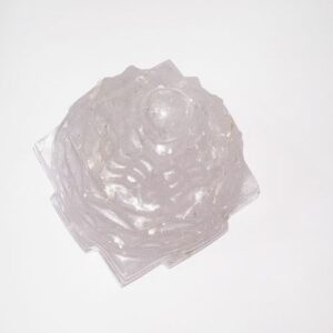 Natural Indian Sphatik Shree Yantra & Lab- Certified- 305 Gram - Image 4