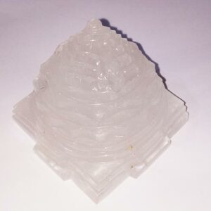 Natural Indian Sphatik Shree Yantra & Lab- Certified- 360 Gram - Image 4