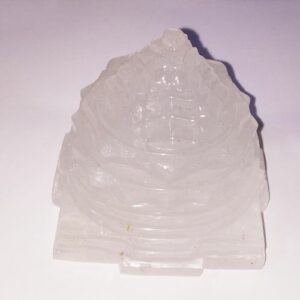 Natural Indian Sphatik Shree Yantra & Lab- Certified- 360 Gram - Image 3