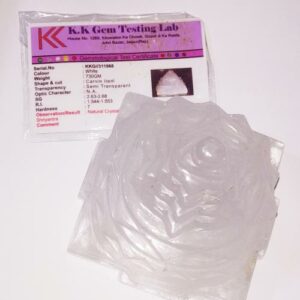 Abhimantrit Indian Sphatik Shree Yantra & Lab Certified - 730 Gram - Image 1