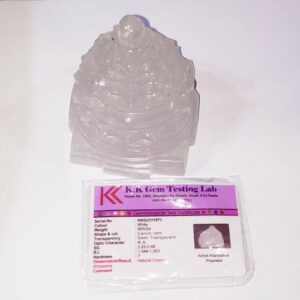Abhimantrit Original Indian Sphatik Shree Yantra & Lab Certified - 692 Gram - Image 1