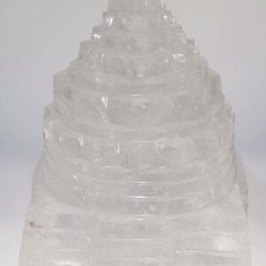 Abhimantrit Indian Sphatik Shree Yantra & Lab Certified - 1.115 K.G - Image 1