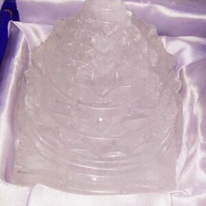 Abhimantrit Indian Sphatik Shree Yantra & Lab Certified - 1.115 K.G - Image 2