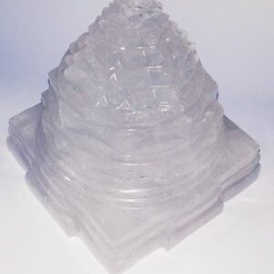 Abhimantrit Indian Sphatik Shree Yantra & Lab Certified - 587 Gram - Image 1